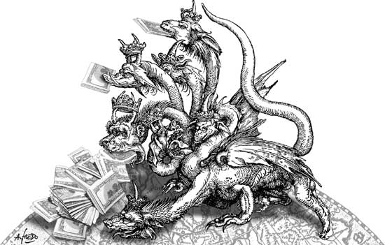 El pulpo de la corrupci�n se expandi� a todas partes en la IV Rep�blica (foto: La naci�n de Buenos Aires).