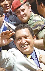 El Presidente Chvez siempre se refiri a la corrupcin anterior a la de su gobierno (foto: Eud.com).