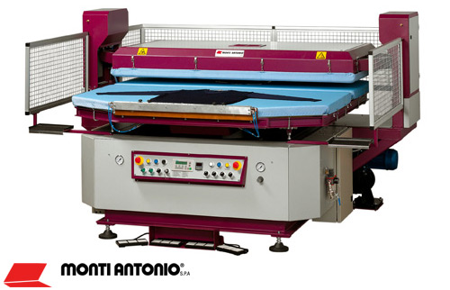 Prensa giratoria autom&aacute;tica para planchar de prendas