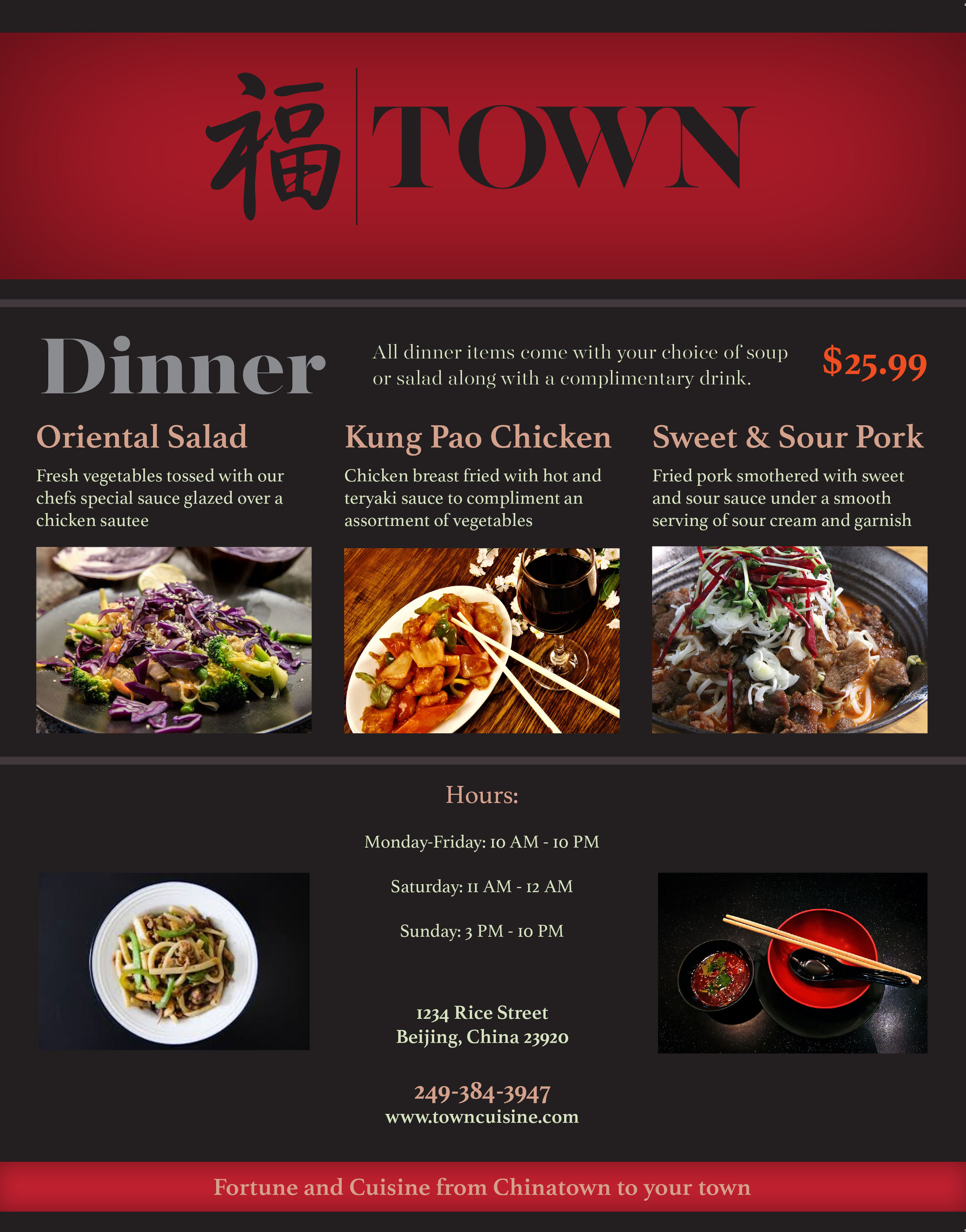 Dinner Menu