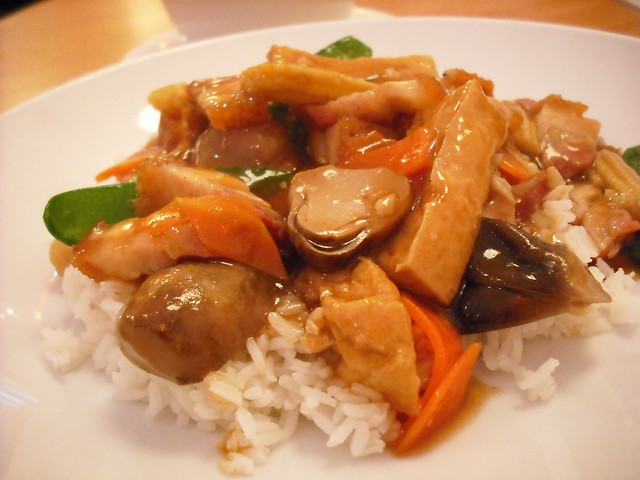 Rice and Mushrooms with Chicken