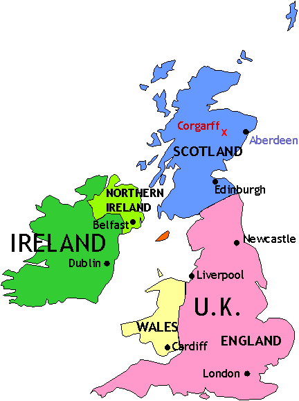 Map of the British Isles