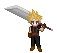 Cloud Strife, w/sword