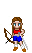 Julie w/bow and sword