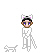Niko, halloween costume w/cat Koneko