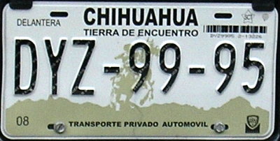 Placa actual / Current plate