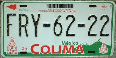 Placa actual / Current plate