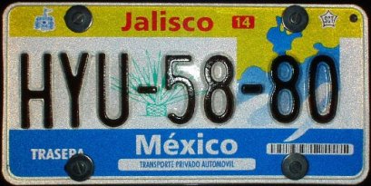 Placa actual / Current plate