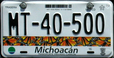Placa actual / Current plate