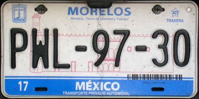 Placa actual / Current plate