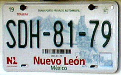 Placa actual / Current plate