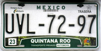 Placa actual / Current plate