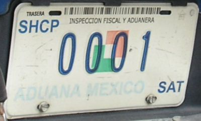 Placa actual / Current plate
