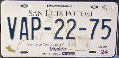 Placa actual / Current plate