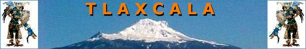 La Malinche volcano (4,462 m = 14,639 ft). Bird-Man from Cacaxtla archaeological zone (original at right, mirrored at left).