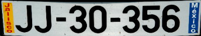 Jalisco plate, European size