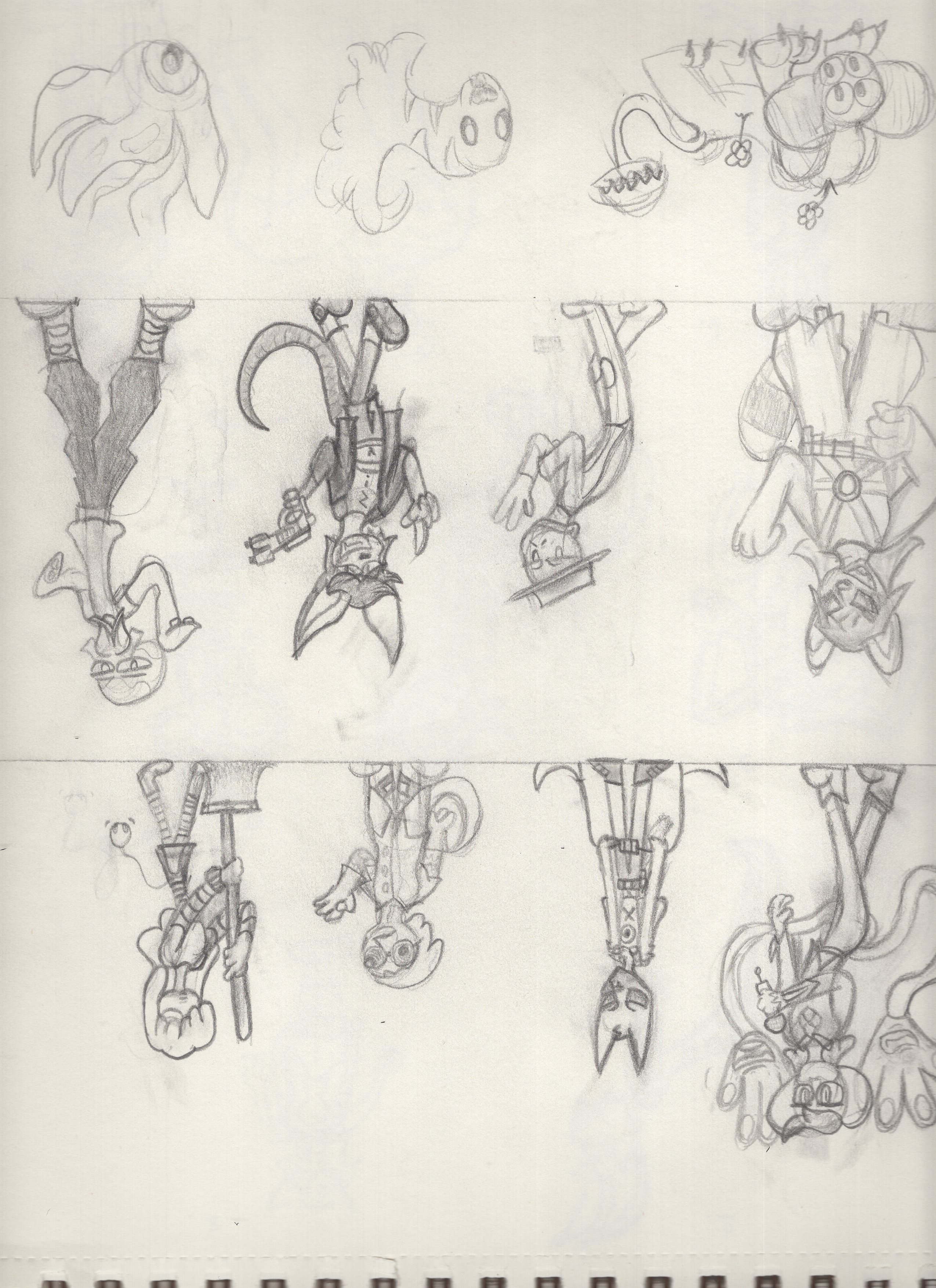 Drawing of multiple characters 1