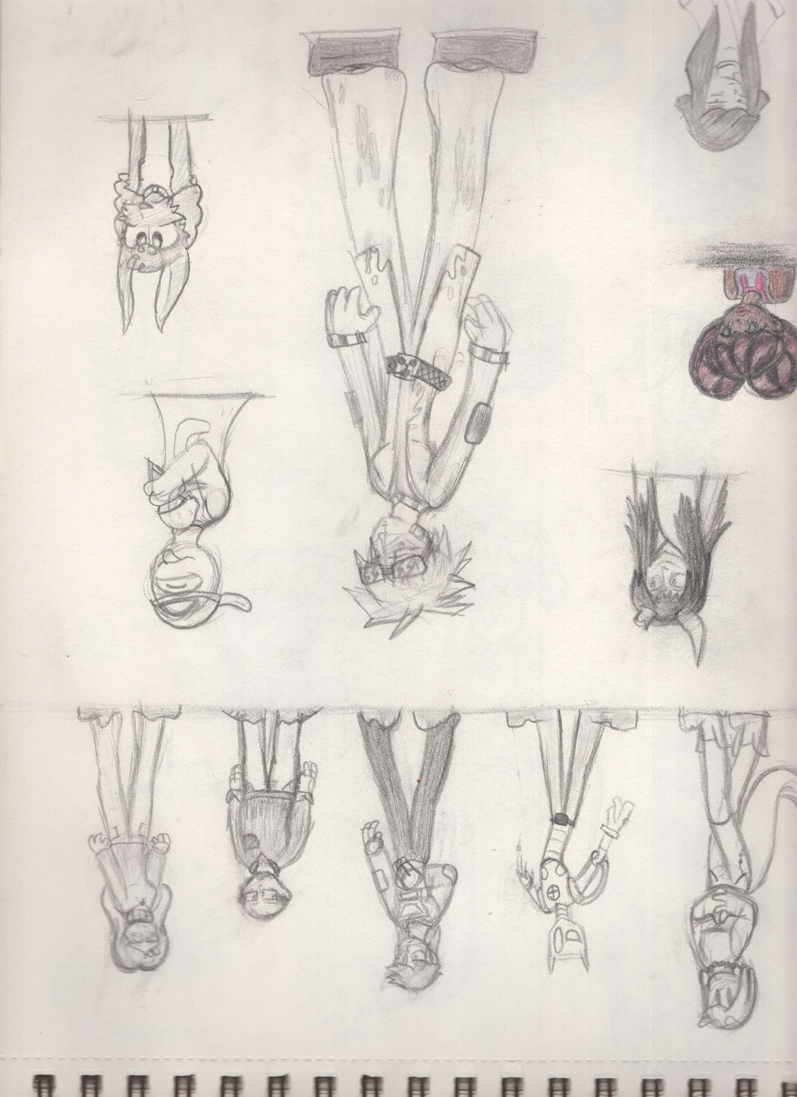 Drawing of multiple characters 4