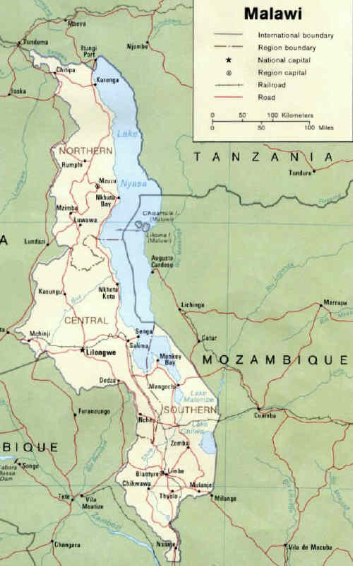 Malawi Map