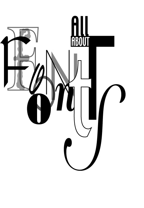 all about fonts title page