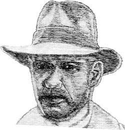 Ink Drawing of Harrison Ford