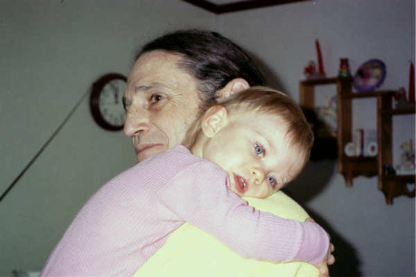 Shelby and Gran Poppy, 1 year old