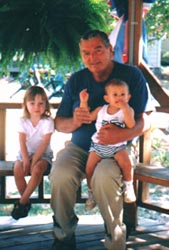 Cousin Kailey, Great-Grandpa Bub and Anna, Fall 1997