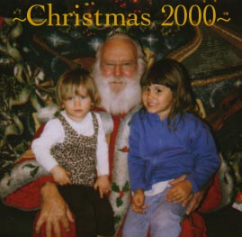 Anna and Shelby with Santa!