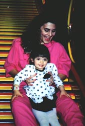 Me and Olivia at Discovery Zone, March 95