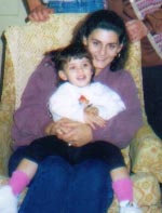Me & Olivia at my grandmother's house, October 95