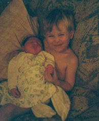 Austin with new baby brother Dylan!