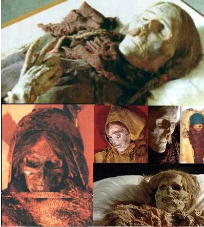Sampling of the Many Caucasian Mummies found in the Tarim Basin region of China
