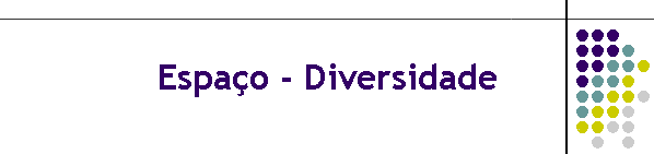 Espa�o - Diversidade