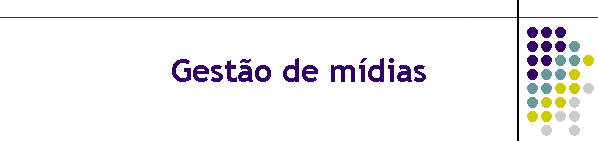 Gest�o de m�dias