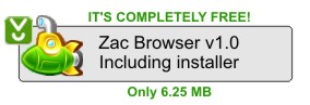 Navegador para crian�a altista - Click to download Zac Browser with Installer.