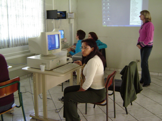 Sandra etapa presencial de Curso de Capacita��o 