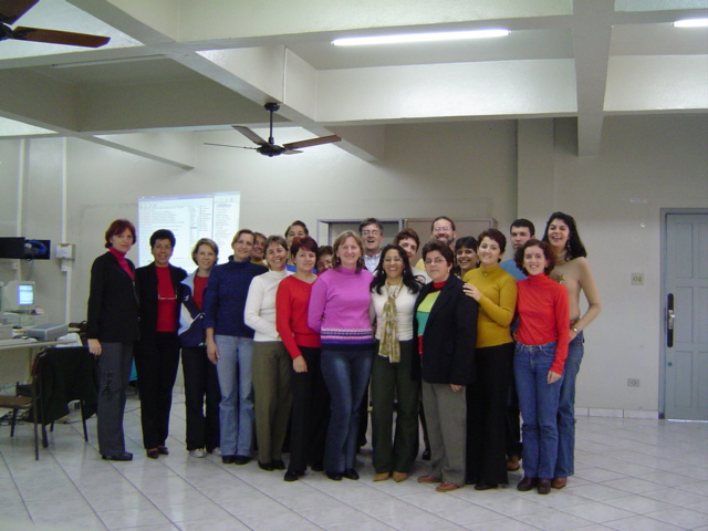 Cursistas e docentes do NTE- 07/06/2004