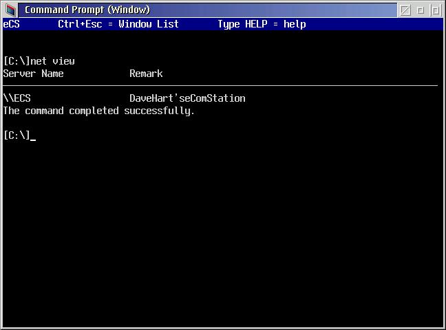 This is the NET VIEWcommand from a command prompt: