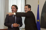 Il premier Aznar con Prodi