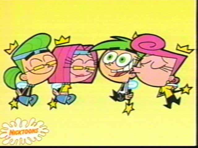 Cosmo & Wanda with their past counterparts.