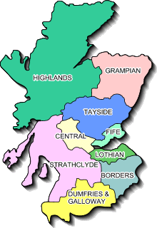 map of scotland