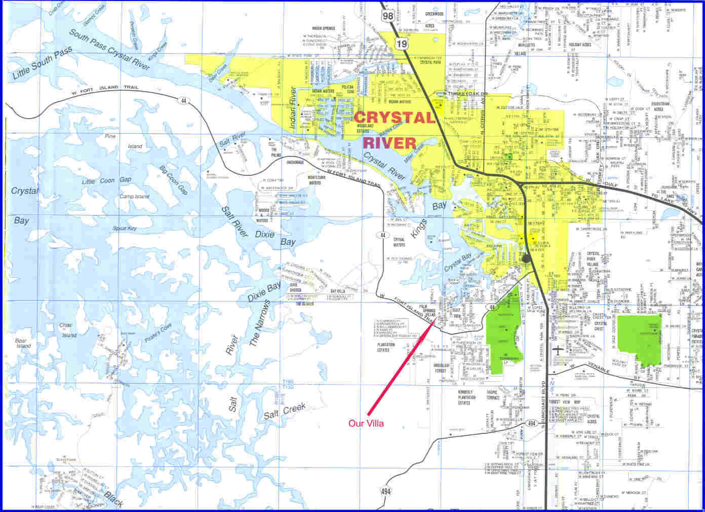 Map of Crystal River