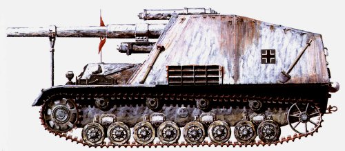 Panzerhaubitze III/IV Hummel;
image courtesy Barnes & Noble
