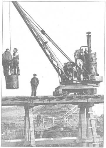 Steam Crane in Use