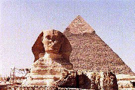 sphnix and pyramid