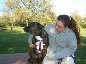 Rocky and my friend, Janet