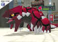 Groudon, the legendary pok�mon, shows itself off in battle.
Click to see larger!