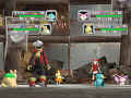 A trainer fighting a hot double battle against Birch's child.
Click to see larger!