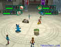 Four trainers and their pok�mon compete against each other in a double battle.
Click to see larger!