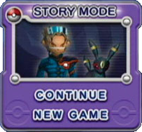 Story Mode: Continue, New Game